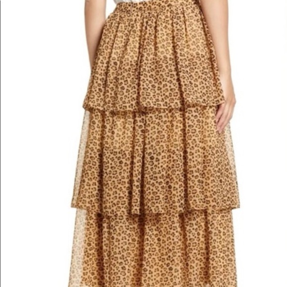 Rachel Parcell tiered leopard skirt - Picture 2 of 4